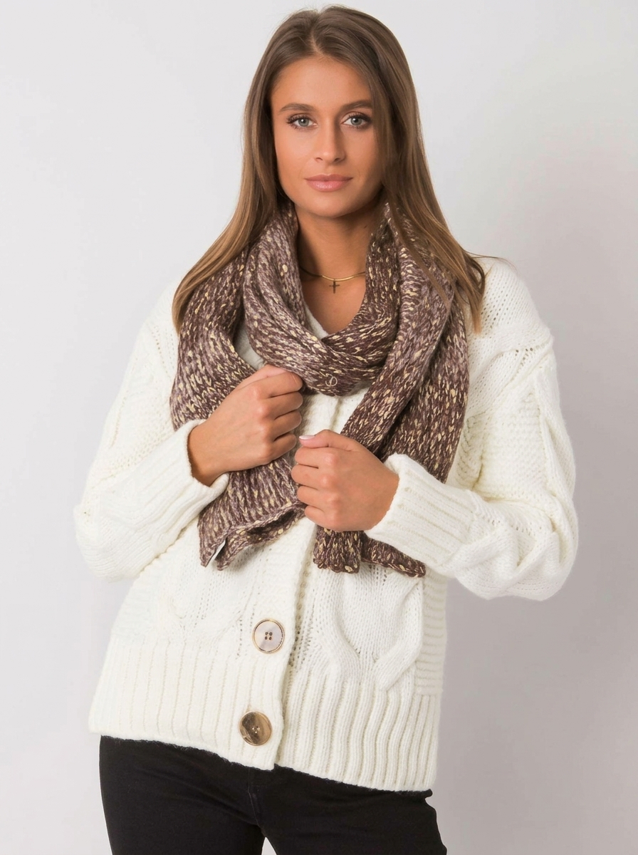 Metallic-Thread Knit Scarf