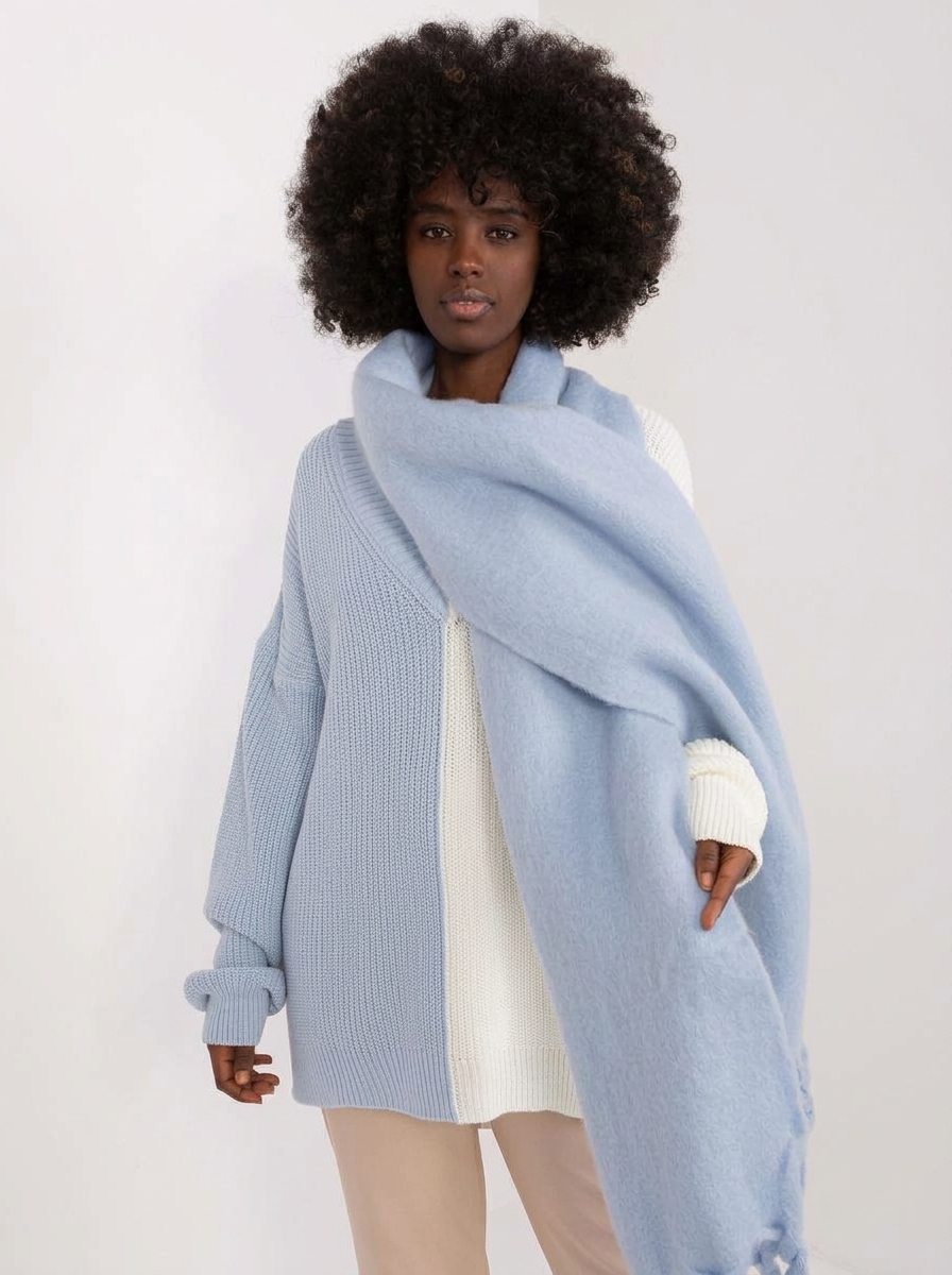 Tasselled Longline Smooth Scarf